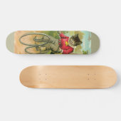  katten op de fiets skateboard (Horizontaal)