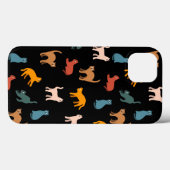 Katten op de zwarte Case-Mate iPhone case (Achterkant (horizontaal))