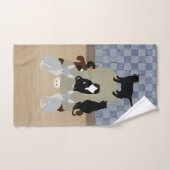 Katten op een grote stoel handdoek (Handdoek)