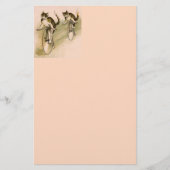 katten op fietsen briefpapier (Voorkant)