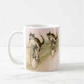 katten op fietsen koffiemok (Links)