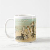 "Katten op het strand "  Mok (Links)