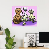 Katten Poster (Thuiskantoor)