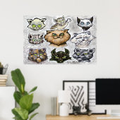 Katten Poster (Thuiskantoor)