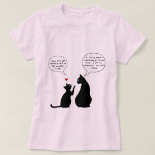 Katten praten over huwelijk T-shirt