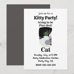 Katten Purrfect Kitty Grappige Feest Kaart