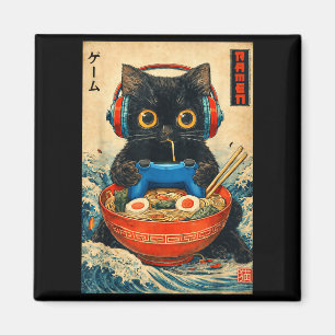 Katten Ramen Japanse Grappige Grafische T-shirts K Magneet