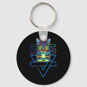 Katten Regenboog Kitten Verrassing Mooie Kat Sleutelhanger