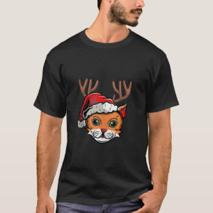 Katten Rendier Kerstman Kerst Familie X Mas Lelijk T-shirt