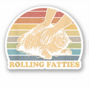 Katten Rollen Vette Sigaretten Grappig Sticker