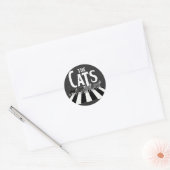 Katten Ronde Sticker (Envelop)