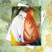 Katten Rood en Wit Franz Marc Briefkaart