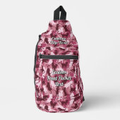 Katten Roze Camouflage Sling Bag (Voorkant)