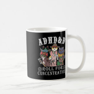 Katten Rpg Gamer Rollen Voor Concentratie D20 Dobb Koffiemok