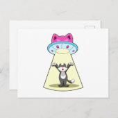 Katten Ruimteschip Briefkaart (Voorkant / Achterkant)