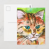 Katten schilderij briefkaart (Voorkant / Achterkant)