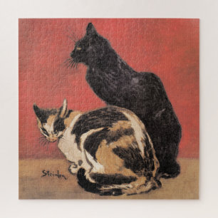 Katten, schilderij van Theophile Steinlen, Legpuzzel