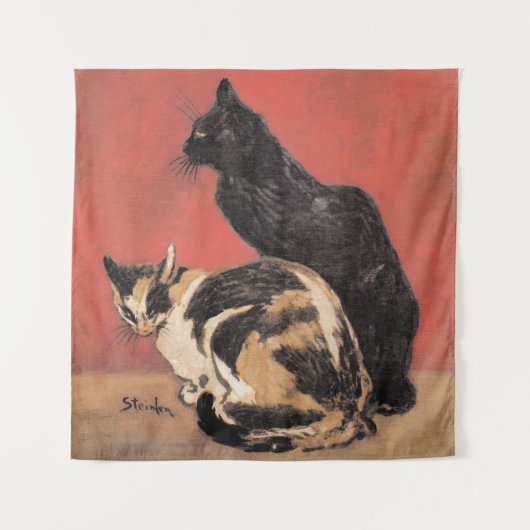 Katten, schilderij van Theophile Steinlen, Wandkleed (Voorkant)