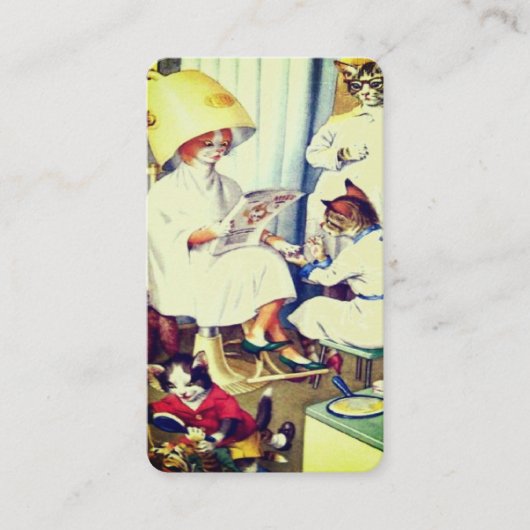 katten schoonheidssalon visitekaartje (Voorkant)