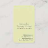 katten schoonheidssalon visitekaartje (Achterkant)