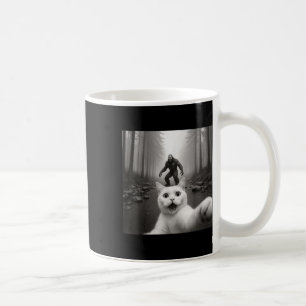Katten selfie met Bigfoot Grappige katten cadeaus Koffiemok