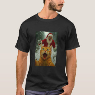 Katten selfie met kerstman - Grappige Kittens Kers T-shirt