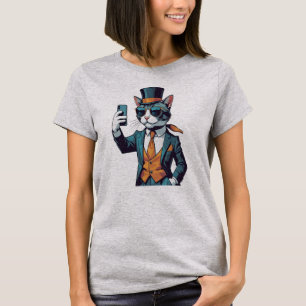 Katten Selfie T-shirt