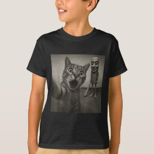 Katten Selfie Tung Tung Tung Sahur Italiaanse Brai T-shirt