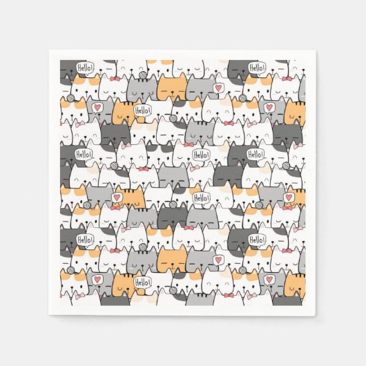 Katten Servet (Voorkant)