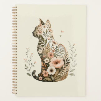 Katten Silhouet Bloem Boho Wilde Bloem Planner