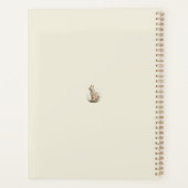 Katten Silhouet Bloem Boho Wilde Bloem Planner (Achterkant)
