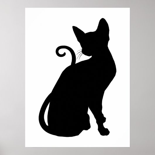 Katten Silhouet Poster (Voorkant)