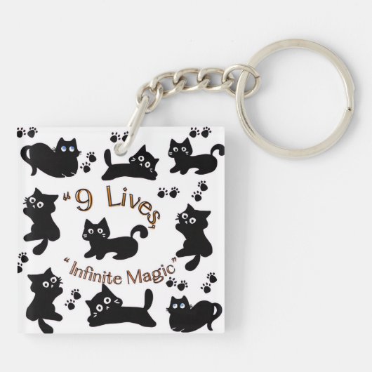 katten sleutelhanger (Achterkant)