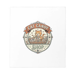 Katten Snoep Winkel Katten Snoep Winkel Katten Vin Notitieblok