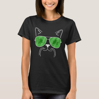 Katten Snor & Zonnebril Versleten St Patrick s T-shirt