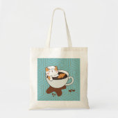 Katten Spa met Koffie Tote Bag (Voorkant)