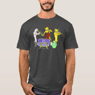 Katten speelinstrumenten t-shirt