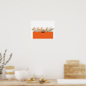 Katten spelen de muziek poster (Keuken)