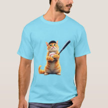 Katten spelen honkbal T-shirt
