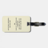  katten spelen Kittens, Humor Bagagelabel (Achterkant horizontaal)