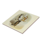 katten spelen Kittens, Humor Tegeltje (Zijkant)