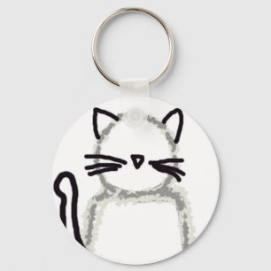 Katten spook avatar sleutelhanger