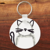 Katten spook avatar sleutelhanger (Voorkant)