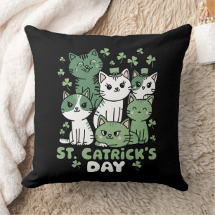 Katten St. Patrick's Dag Grappige Catrick's Dag Kussen