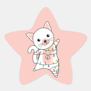 Katten Star Sticke Ster Sticker