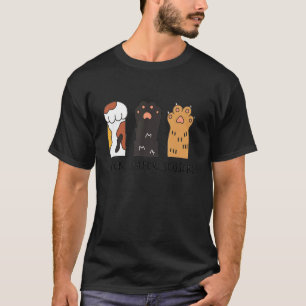 Katten Steen Papier Schaar Schattige Kattenpoten K T-shirt