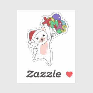 Katten Sticker met winterwinterwinterkatten