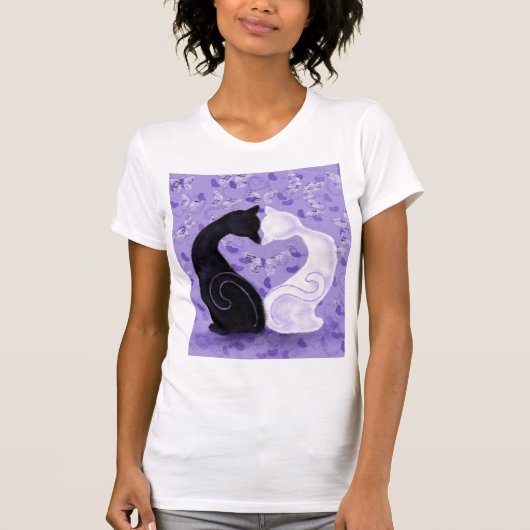 Katten T-shirt mooie liefde (Voorkant)