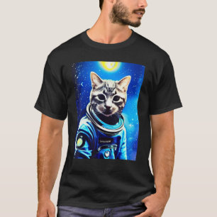 Katten T-shirt ruimte katten T-shirt voor mannen,