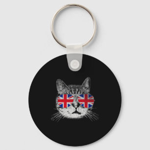 Katten T-shirt Union Jack Vlag Land Retro Engeland Sleutelhanger